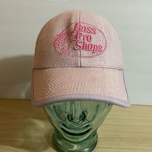 Bass Pro Shop Pink Baseball Trucker Cap Hat Outdoor Fishing Mesh Back Feminine